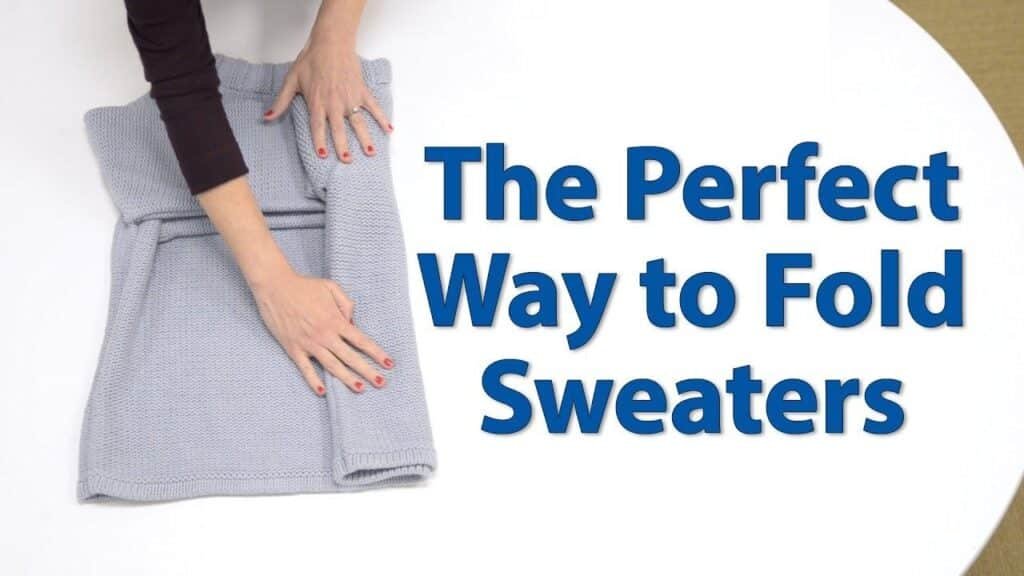 how to fold sweaters