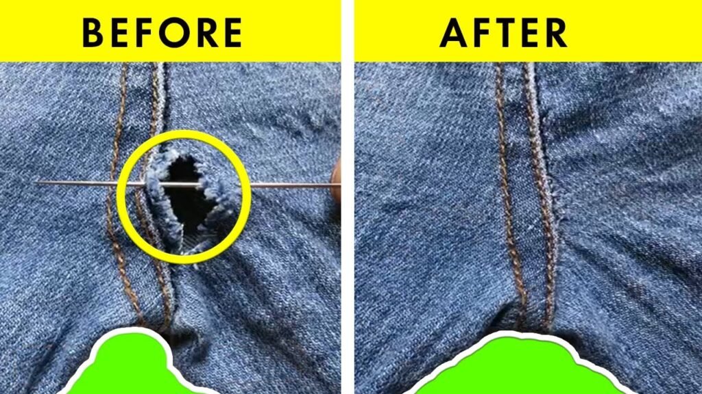 how to fix holes in jeans